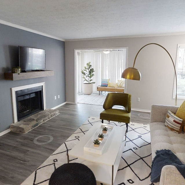 The Preserve at Dunwoody - Modern Apartment Living Room With Sofa